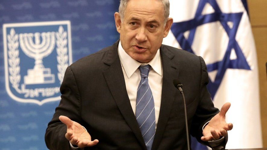 Le Premier ministre israélien Benjamin Netanyahu lors d'un discours à la Knesset, le 23 mai 2016