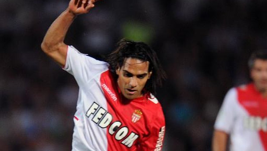 L'attaquant de Monaco Radamel Falcao, lors de la 1re journée de L1, le 10 août à Bordeaux