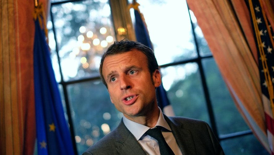 Le ministre de l'Economie Emmanuel Macron à New York le 24 juin 2015