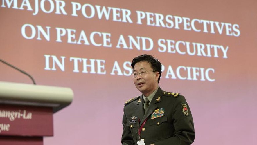 Le vice-chef d'Etat major de l'armée chinoise, Wang Guanzhong, à Singapour, le 1er juin 2014