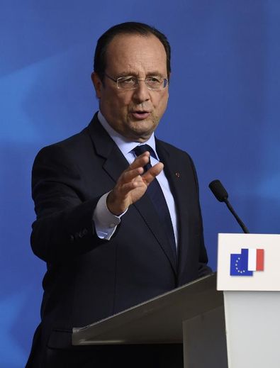 Le président français François Hollande, le 27 mai 2014 à Bruxelles