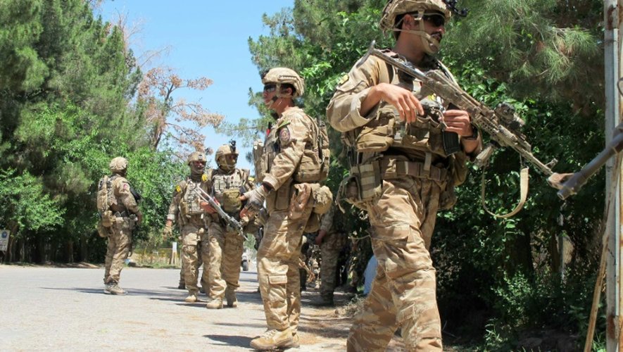 Des soldats afghans dans la province de Helmand, le 13 mai 2015