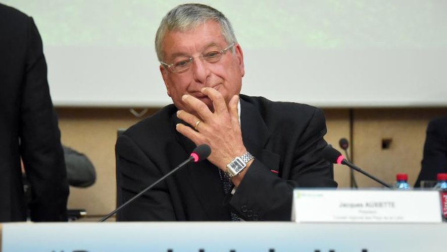 Le président du Conseil régional des Pays de la Loire, Jacques Auxiette, le 13 mai 2014 à Nantes