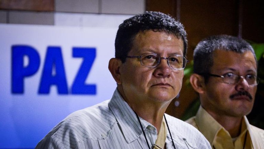 Pablo Catatumbo, un des délégués des Farc à la Havane, participe à une réunion, le 1er juillet 2013 à Cuba