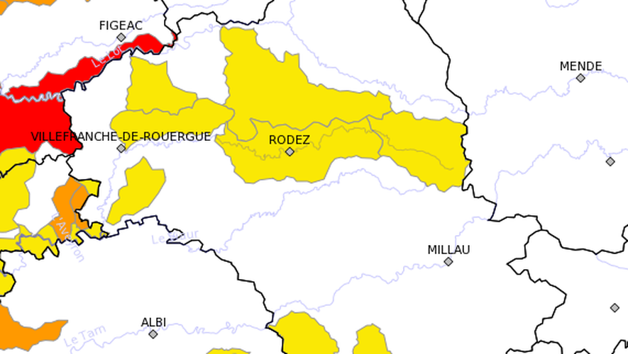 Aveyron: premières restrictions d’eau pour le Lot, l’Alzou et la Diège