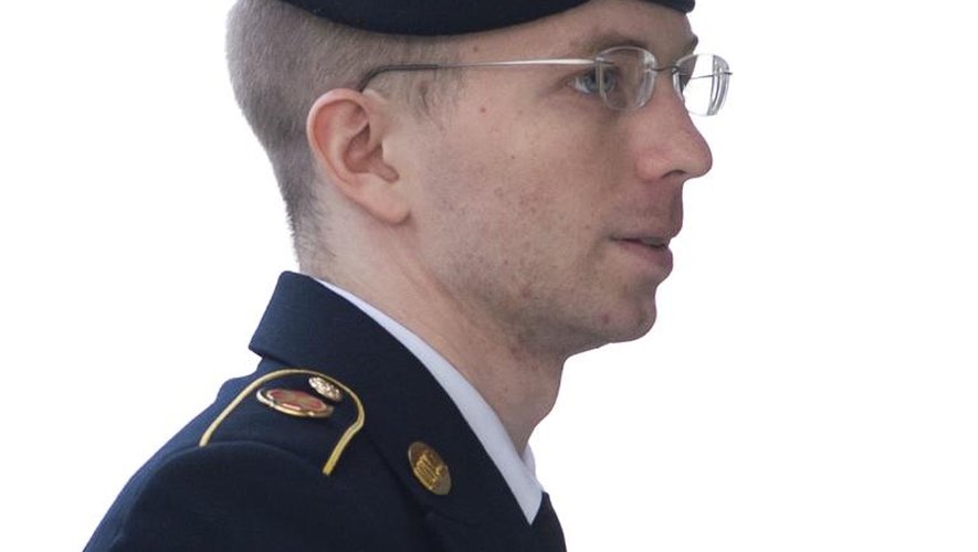 Bradley Manning à son arrivée au tribunal le 21 août 2013