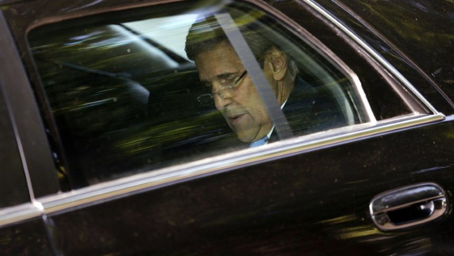 Le Secrétaire d'Etat John Kerry le 12 juillet 2015 à Vienne