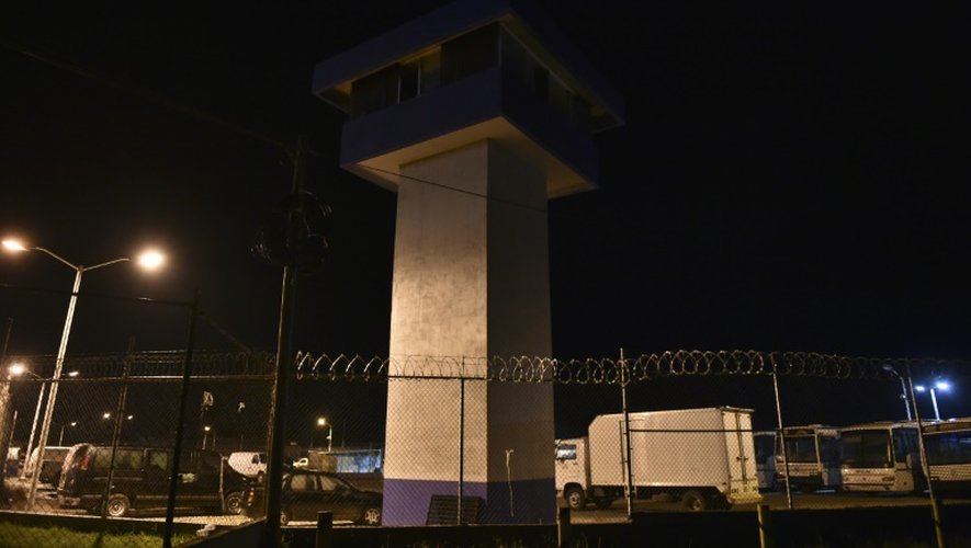 La prison d'Altiplano le 12 juillet 2015, d'où le baron mexicain de la drogue Joaquin Guzman s'est évadé la veille