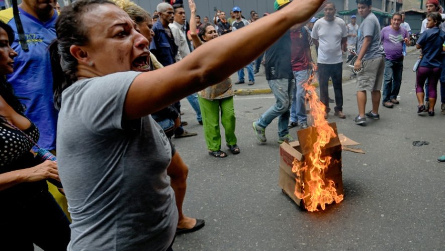 Manifestation à Caracas contre le chaos économique dans le pays, le 2 juin