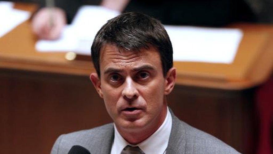 Le Premier ministre Manuel Valls le 3 juin 2014 à l'Assemblée nationale à Paris