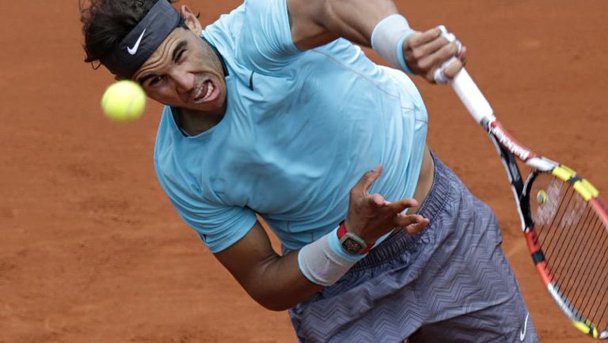 L'Espagnol Rafael Nadal, le 2 juin 2014 à Roland-Garros