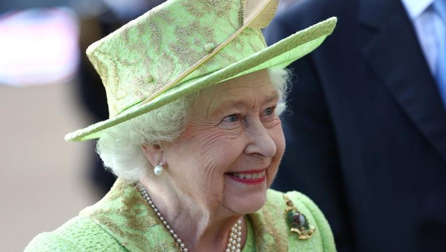 La reine d'Angleterre Elizabeth II à Londres le 4 juin 2014