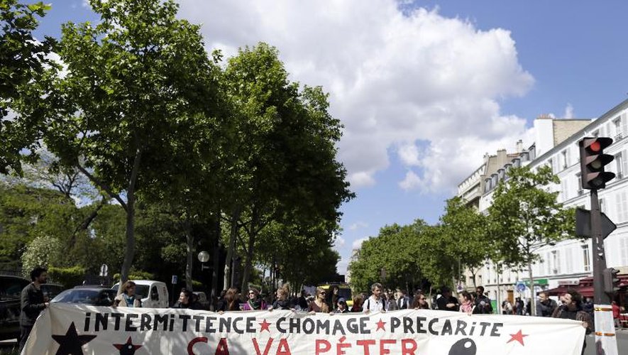Manifestation d'intermittents du spectacle le 14 mai 20147 à Paris