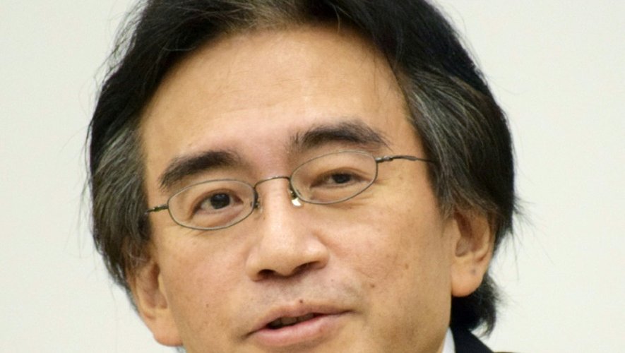 Le président de Nintendo Satoru Iwata le 7 mai 2015, lors d'une conférence de presse à Osaka
