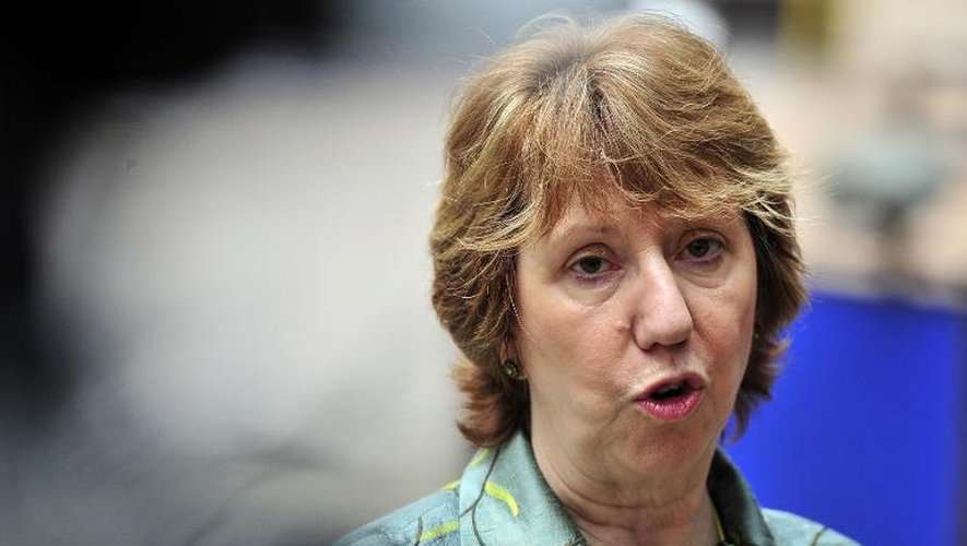 La chef de la diplomatie européenne Catherine Ashton à Bruxelles le 12 mai 2014