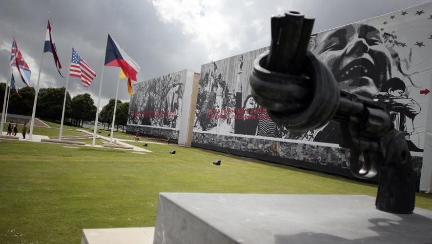 Le mémorial de Caen, où le président français François Hollande doit rendre hommage aux 20.000 victimes civiles de la Bataille de Normandie, le 30 mai 2014