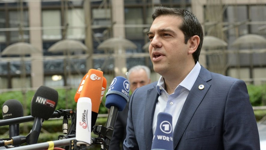 Le Premier ministre grec Alexis Tsipras le 12 juillet 2015 à Bruxelles