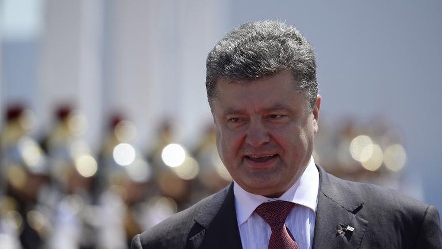 Petro Poroshenko le 6 juin 2014 à Ouistreham