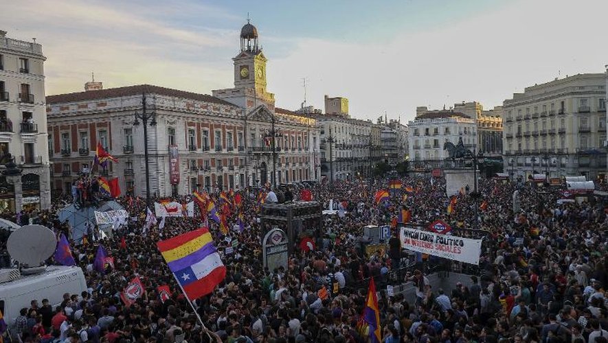 Manifestation républicaine à Madrid le 2 juin 2014