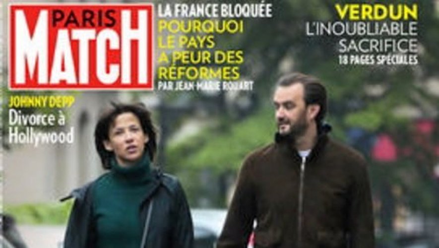 La dernière Une de Paris Match, actuellement en rayon, avec deux des personnalités préférées des Français.