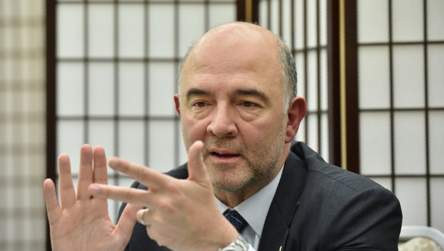 Le commissaire européen Pierre Moscovici à Sendai au Japon, le 20 mai 2016