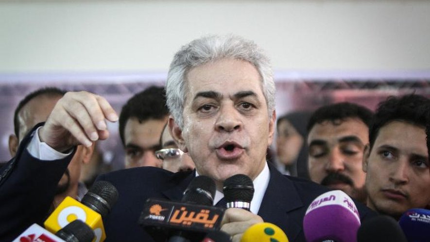 Le candidat Hamdeen Sabbahi reconnait sa défaite à la présidentielle le 29 mai 2014 au Caire
