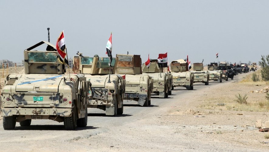 Les forces gouvernementales irakiennes prennent position au sud de Fallouja, le 3 juin 2016