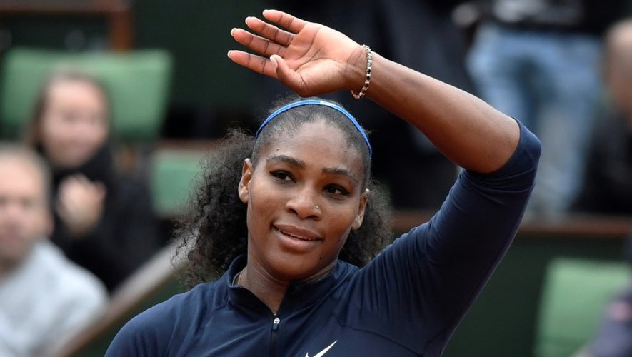 Serena Williams, victorieuse de la Néerlandaise Kiki Bertens à Roland-Garros, le 3 juin 2016