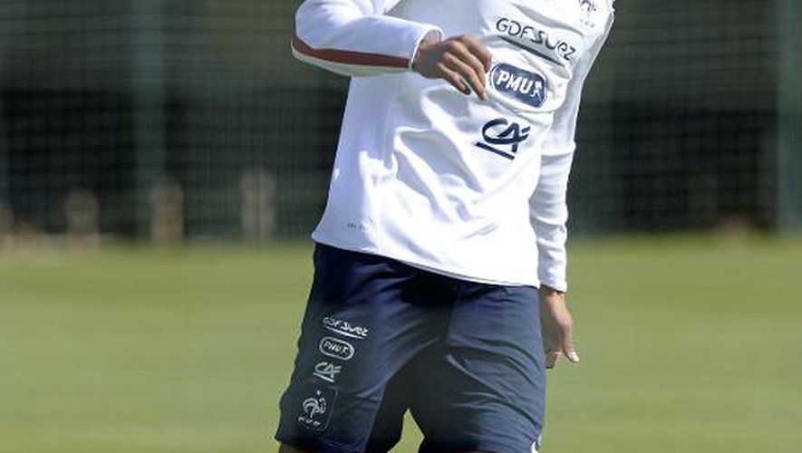 Le défenseur de l'équipe de France Raphael Varane à l'entraînement à Clairefontaine-en-Yvelines, le 4 juin 2014