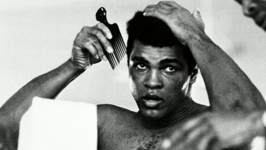 Mohamed Ali, le 19 octobre 1974, à Kinshasa, 11 jours avant son combat légendaire contre George Foreman