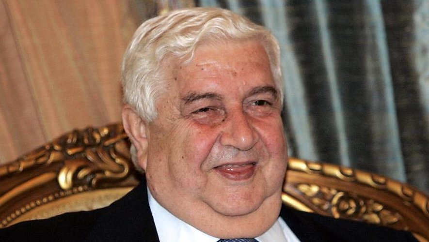 Le ministre syrien des Affaires étrangères Walid Mouallem à Bagdad, le 25 mars 2009