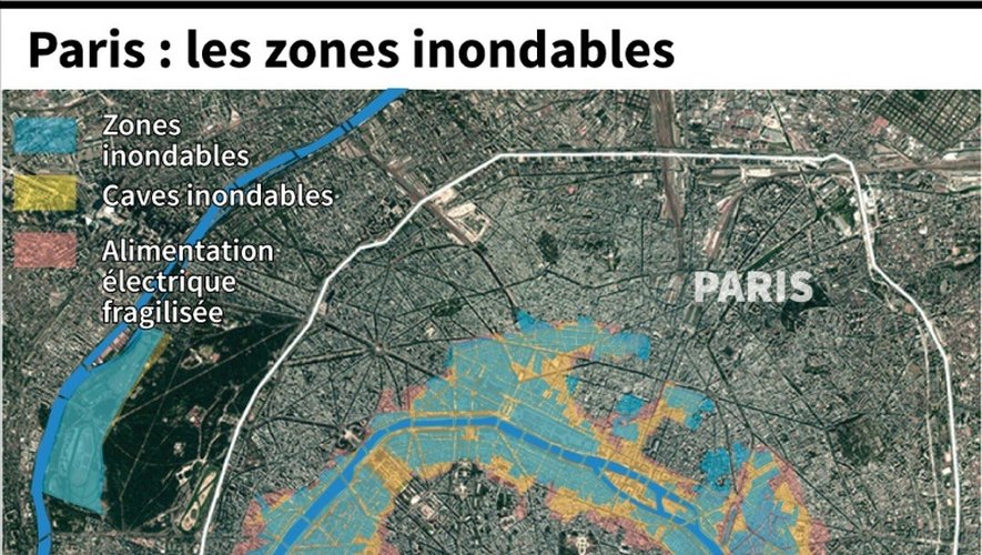 Paris : les zones inondables