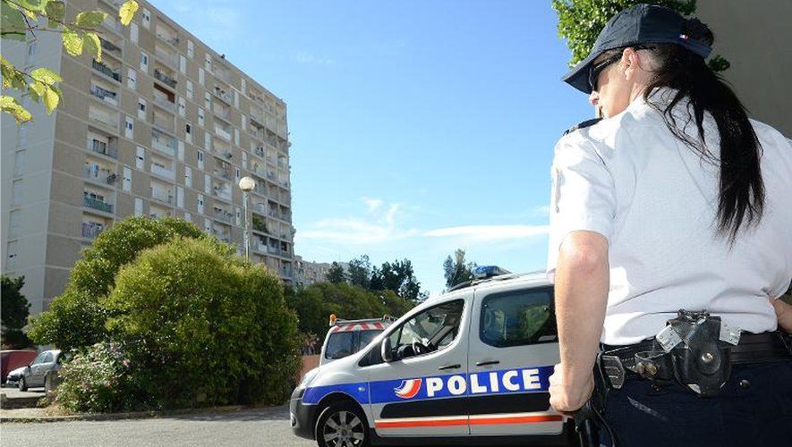Une patrouille de police à Marseille, le 14 août 2013
