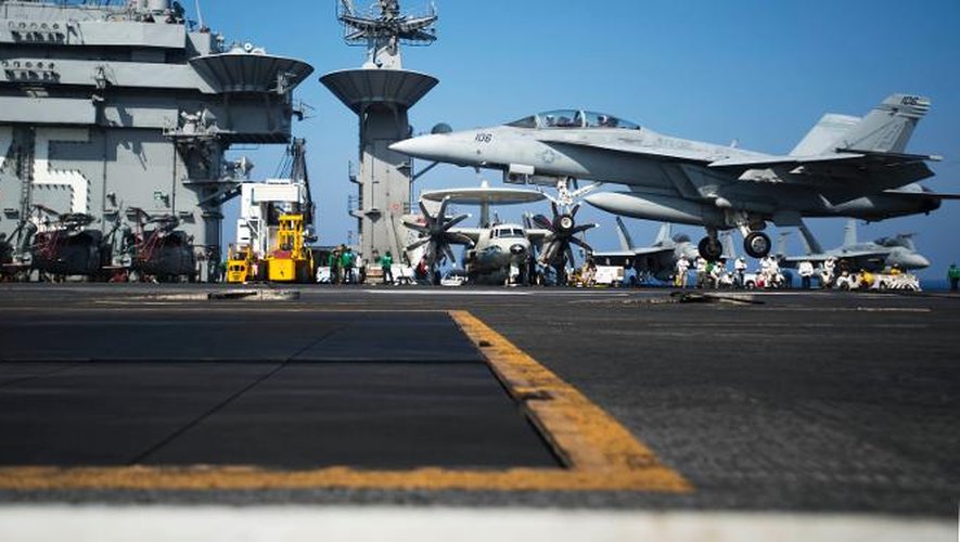 Le porte-avions américain USS Harry S. Truman en Méditerranée, le 15 août 2013