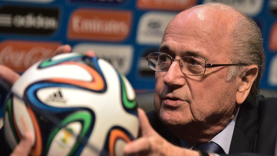 Le président de la Fifa Josep Blatter, le 5 juin 2014 à Sao Paulo