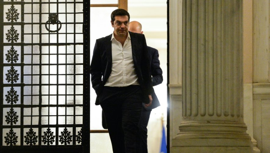Le Premier ministre grec Alexis Tsipras, le 14 juillet 2015 à Athènes