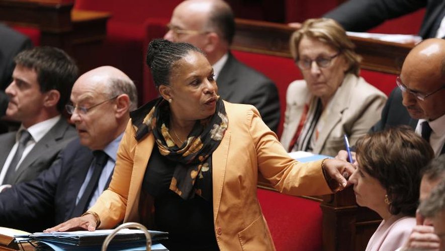 Christiane Taubira le 4 juin 2014 à l'Assemblée nationale à Paris