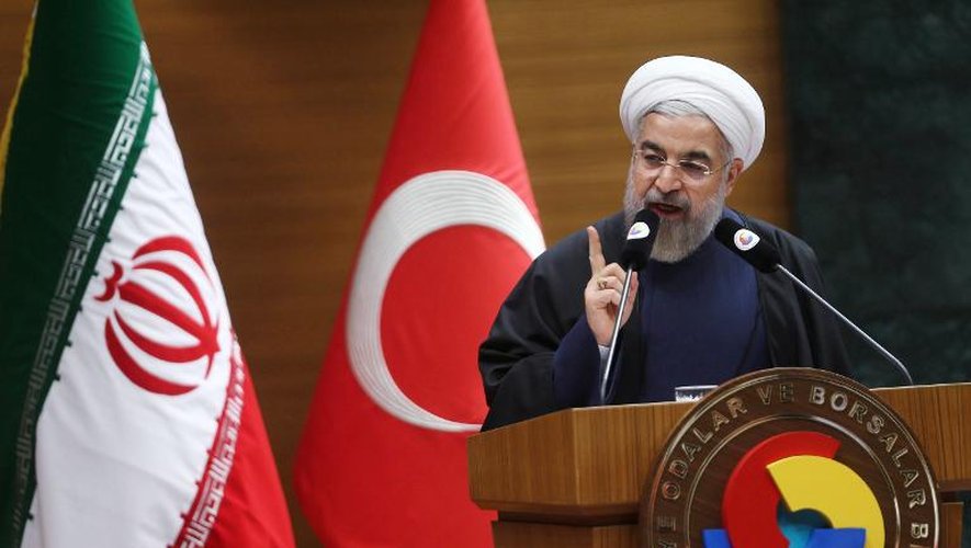 Le président iranien Hassan Rohani à Ankara en Turquie le 10 juin 2014