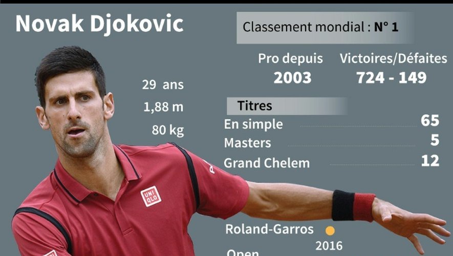 La carrière et le palmarès de Novak Djokovic