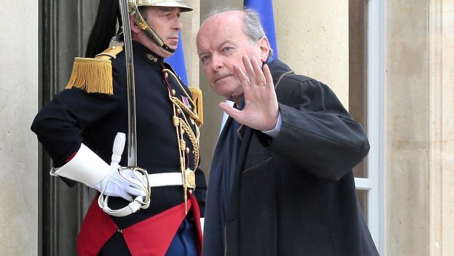 Jacques Toubon arrive à l'Elysée le 18 mars 2014, pour une réunion sur la Francophonie