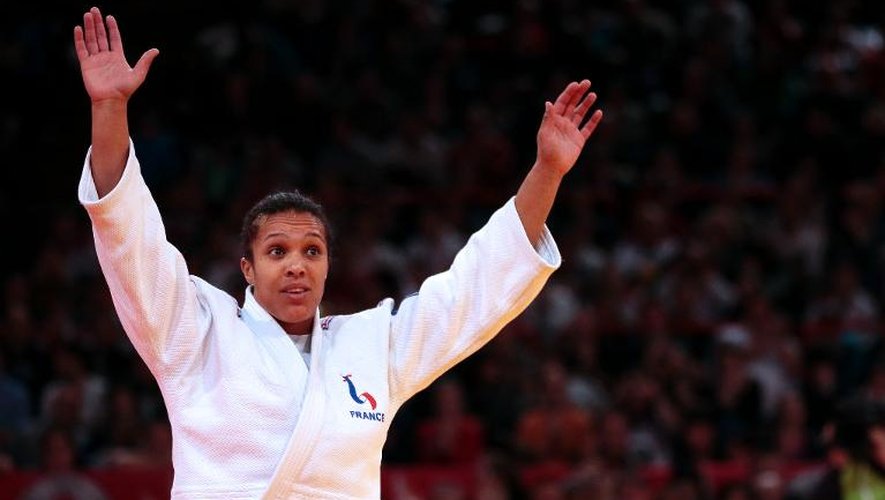 La Française Lucie Décosse lors du Tournoi de Paris de judo, le 10 février 2013