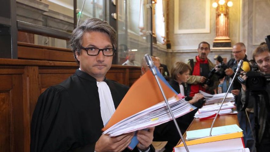 Arnaud Dupin, un avocat du Dr Bonnemaison, le 11 juin 2014 aux assises de Pau
