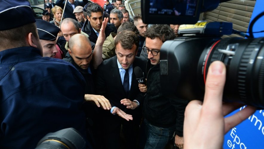 Le ministre Emmanuel Macron le 6 juin 2016 à Montreuil