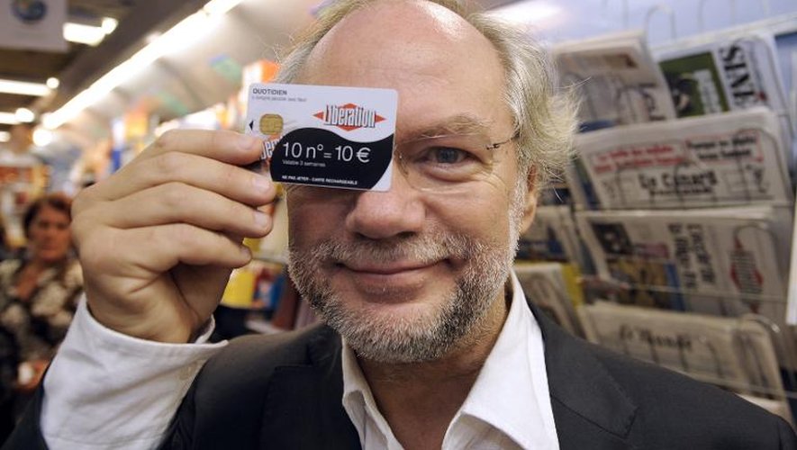 Laurent Joffrin, photographié le 6 octobre 2009, vient d'être nommé directeur de la rédaction de Libération