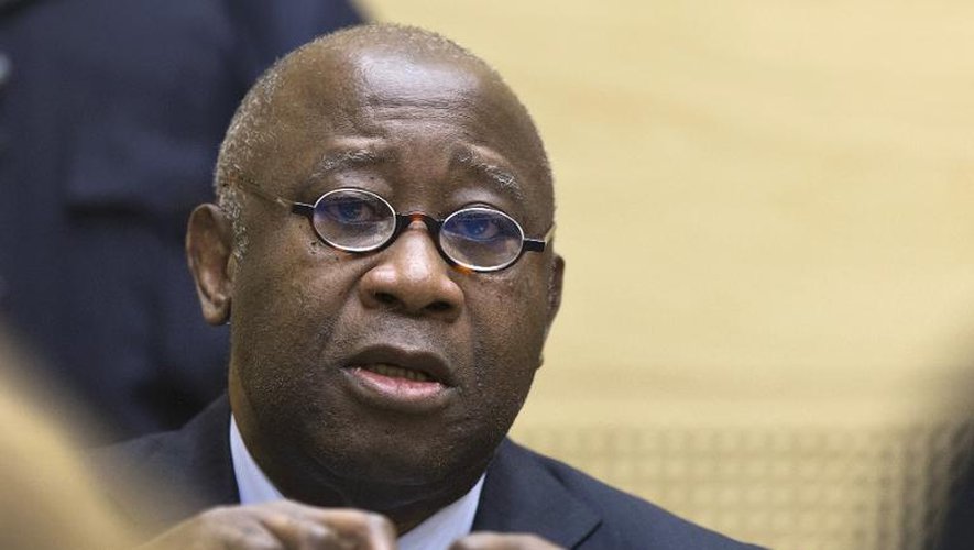 L'ancien président de Côte d'Ivoire Laurent Gbagbo à la CPI de La Haye le 19 février 2013