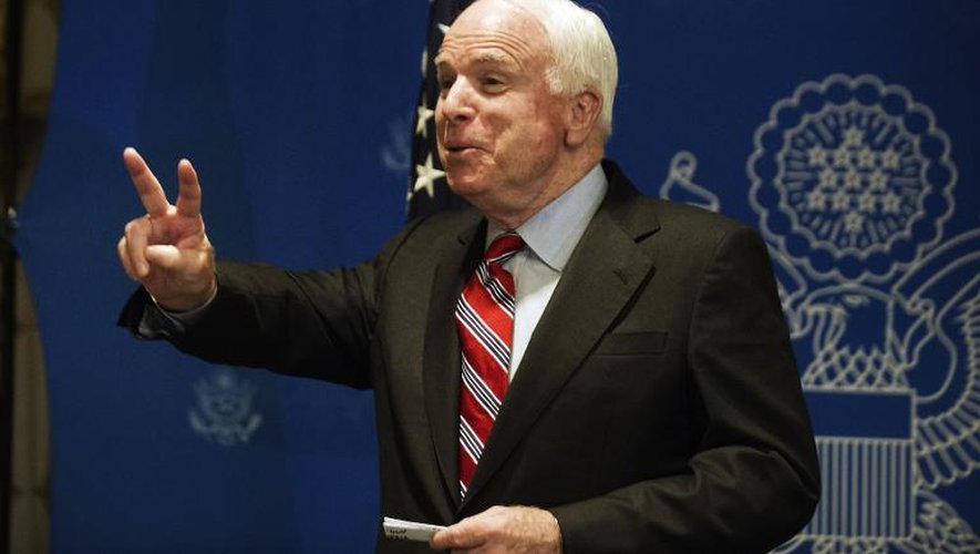 Le sénateur républicain John McCain le 6 août 2013 au Caire