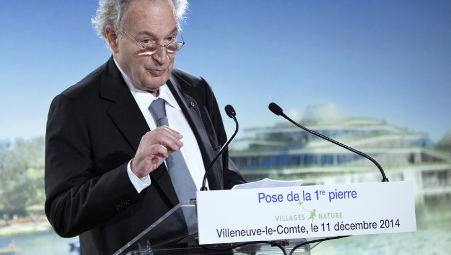Gérard Brémond, PDG du groupe Pierre & Vacances, le 11 décembre 2014 à Bailly-Romainvilliers, dans l'est de Paris