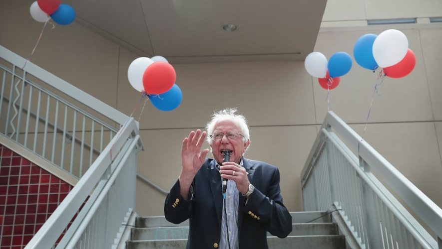 Le démocrate Bernie Sanders à San Francisco (ouest), le 6 juin 2016