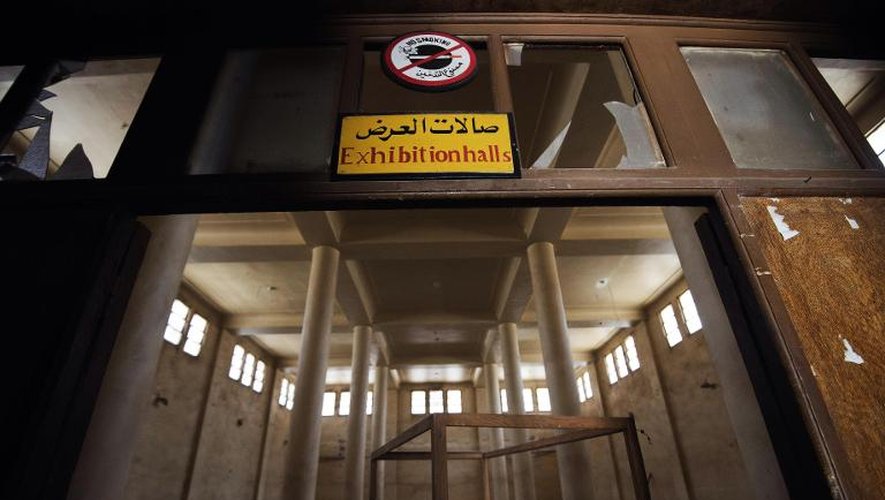 Photo prise le 26 août 2013, de l'entrée du musée de Mallawi, dans le sud de l'Egypte
