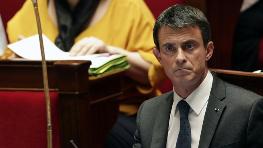 Le Premier ministre Manuel Valls le 7 juin 2016 à l'Assemblée nationale à Paris